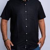 Camisa Manga Curta Preto Ônix