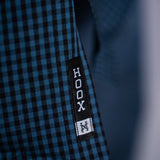 Camisa Manga Curta Azul Petróleo Microxadrez