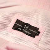Camisa Manga Longa Rosa Claro Microxadrez