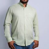 Camisa Manga Longa Verde Lima Suave Microxadrez