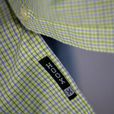 Camisa Manga Longa Verde Lima Suave Microxadrez