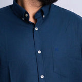 Camisa Manga Curta Azul Navy