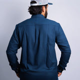 Camisa Manga Longa Azul Navy